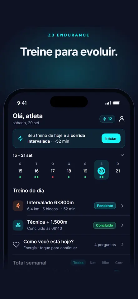 Prévia da tela inicial do Z3